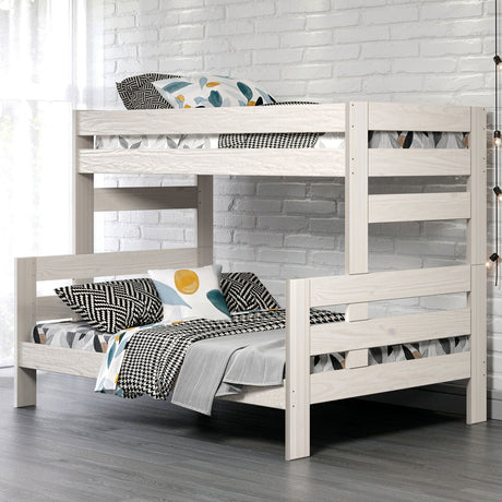 Damaris White Twin/Full Bunkbed by Furniture of America at Eve Furniture