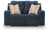 Danum Ink Manual Reclining Loveseat by Ashley at Eve Furniture