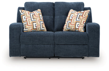 Danum Ink Manual Reclining Loveseat by Ashley at Eve Furniture