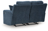 Danum Ink Manual Reclining Loveseat by Ashley at Eve Furniture