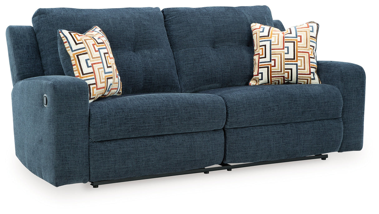 Danum Ink Manual Reclining Sofa by Ashley at Eve Furniture