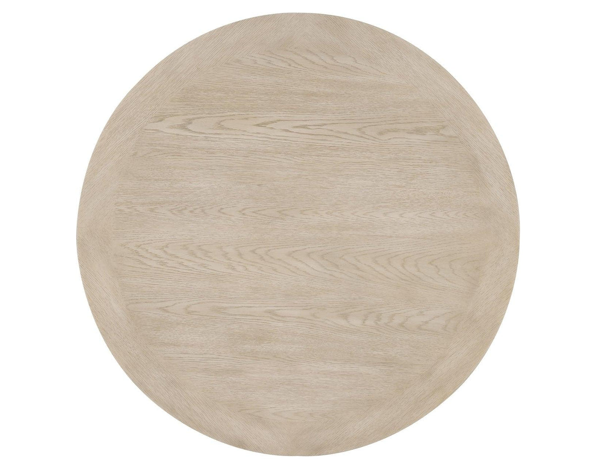 Darcy 42″ Round Dining Table, Midnight Blue and Natural Finish by Steve Silver at Eve Furniture