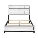 Davi White King Panel Bed by Homelegance at Eve Furniture