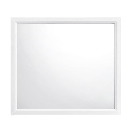 Davi White Mirror (Mirror Only) by Homelegance at Eve Furniture