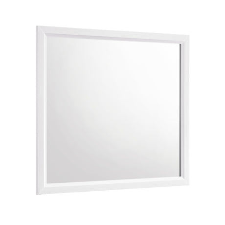 Davi White Mirror (Mirror Only) by Homelegance at Eve Furniture
