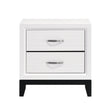 Davi White Nightstand by Homelegance at Eve Furniture