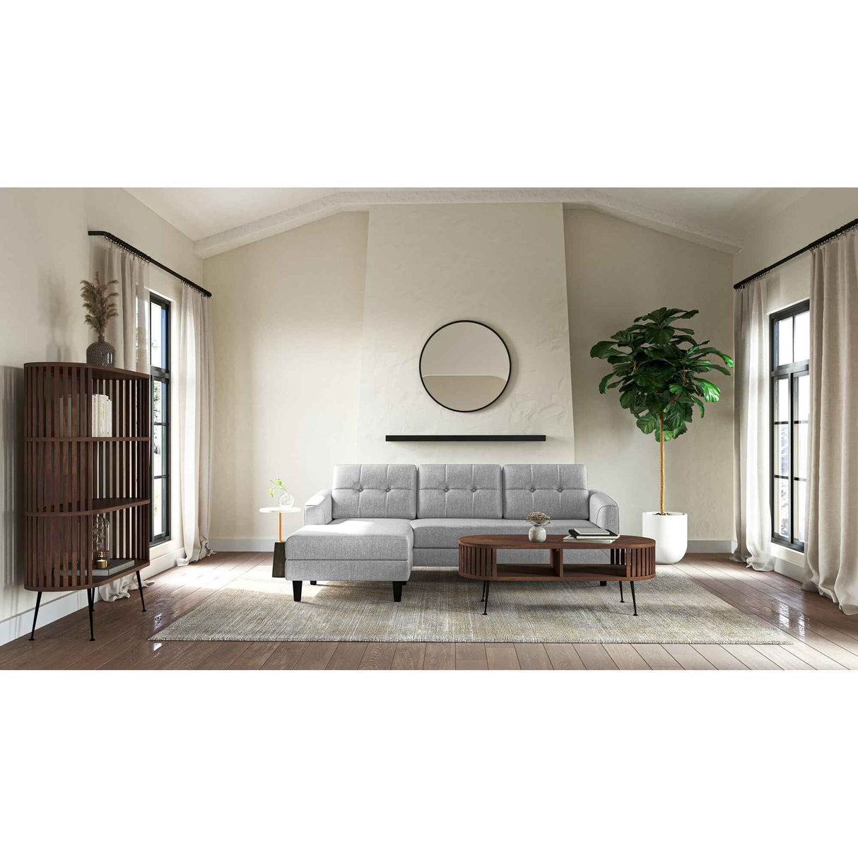 Dawn White Accent Table by Moe's Home at Eve Furniture