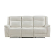 Dean Beige Double Reclining Sofa by Homelegance at Eve Furniture