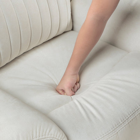 Dean Beige Reclining Chair by Homelegance at Eve Furniture