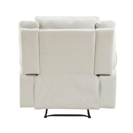 Dean Beige Reclining Chair by Homelegance at Eve Furniture