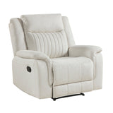 Dean Beige Reclining Chair by Homelegance at Eve Furniture