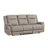 Dean Dove Double Reclining Sofa by Homelegance at Eve Furniture
