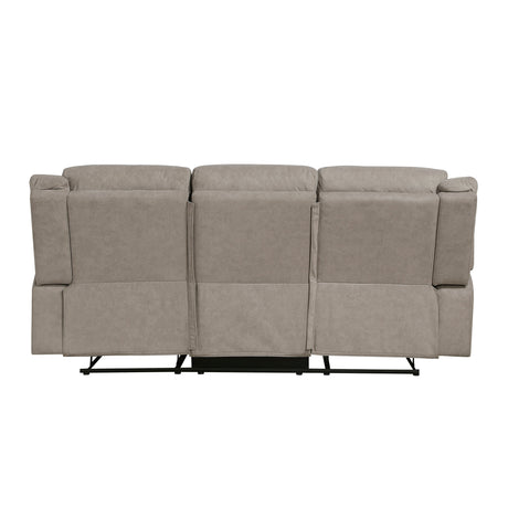 Dean Dove Double Reclining Sofa by Homelegance at Eve Furniture