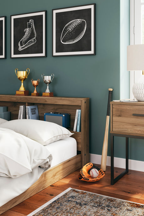 Deanlow Honey Youth Bookcase Storage Bedroom Set by Ashley at Eve Furniture