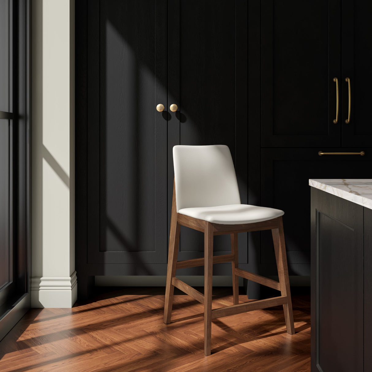 Deco White Counter Stool by Moe's Home at Eve Furniture