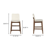 Deco White Counter Stool by Moe's Home at Eve Furniture