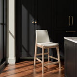 Deco White Oak Counter Stool by Moe's Home at Eve Furniture