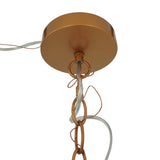 Delphi Pendant Lamp - Coarse Gold and Clear Glass by Ashcroft Imports at Eve Furniture