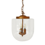 Delphi Pendant Lamp - Coarse Gold and Clear Glass by Ashcroft Imports at Eve Furniture