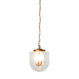 Delphi Pendant Lamp - Coarse Gold and Clear Glass by Ashcroft Imports at Eve Furniture