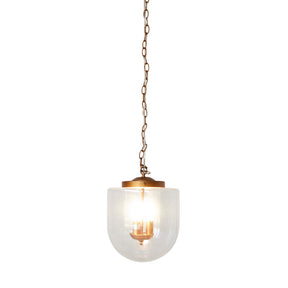 Delphi Pendant Lamp - Coarse Gold and Clear Glass by Ashcroft Furniture at Eve Furniture