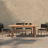 Delta Natural Oval Outdoor Dining Table by Moe's Home at Eve Furniture