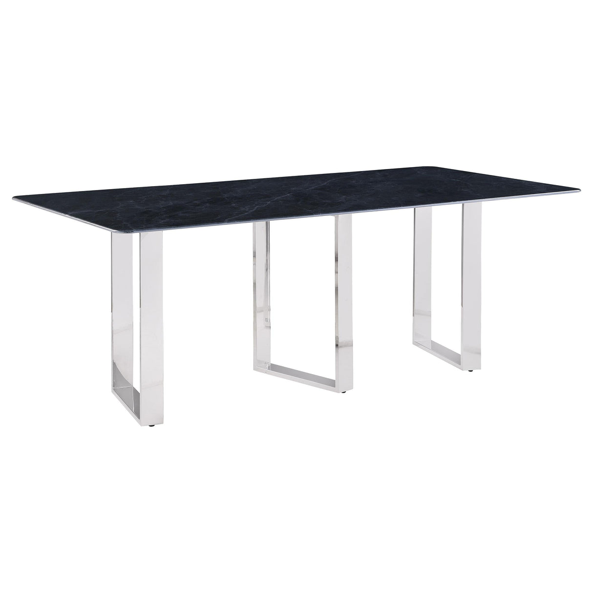Desden Gray Rectangular Sintered Stone Dining Table by Coaster at Eve Furniture