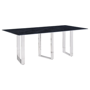 Desden Gray Rectangular Sintered Stone Dining Table by Coaster at Eve Furniture