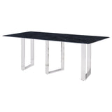 Desden Gray Rectangular Sintered Stone Dining Table by Coaster at Eve Furniture