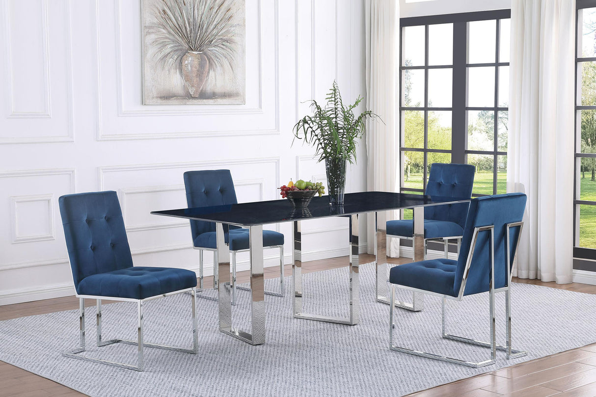 Desden Gray Rectangular Sintered Stone Dining Table by Coaster at Eve Furniture