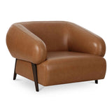 Devlin Tan Leather Lounge Chair