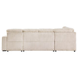 Devonshire Camel Sleeper Sectional Sofa Storage Chaise by Coaster at Eve Furniture