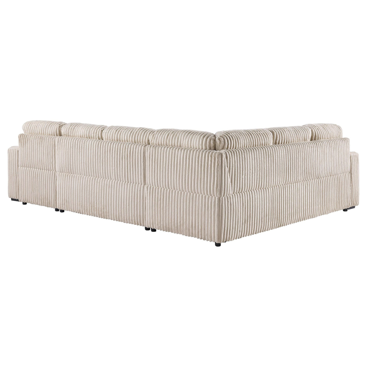 Devonshire Camel Sleeper Sectional Sofa Storage Chaise by Coaster at Eve Furniture