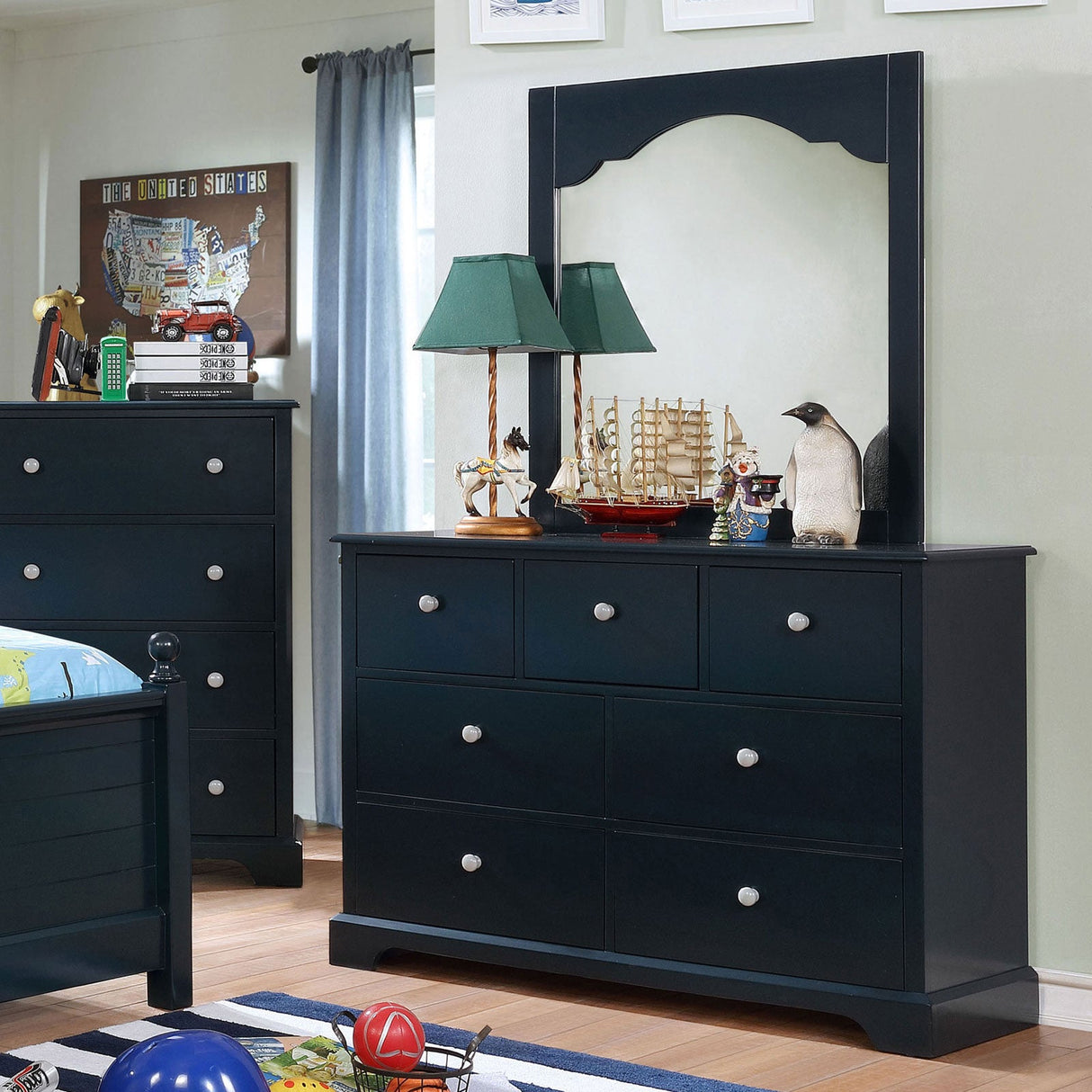 Diane Blue Dresser by Furniture of America at Eve Furniture