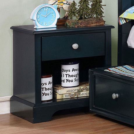 Diane Blue Night Stand by Furniture of America at Eve Furniture