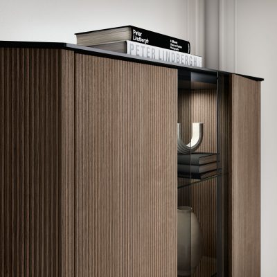 Hexagon 2-Door Display Cabinet by ESF Furniture at Eve Furniture