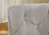 Diocles Silver/Gray Side Chair by Furniture of America at Eve Furniture