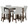 Dior Dark Brown 5-Piece Dining Room Set by Happy Homes at Eve Furniture