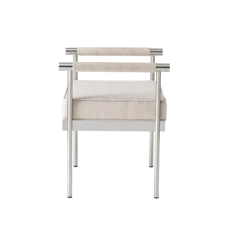 Diva Cream Velvet Bench by TOV Furniture at Eve Furniture