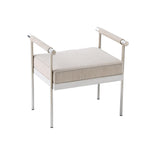 Diva Cream Velvet Bench by TOV Furniture at Eve Furniture