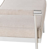 Diva Cream Velvet Bench by TOV Furniture at Eve Furniture