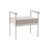 Diva Cream Velvet Bench by TOV Furniture at Eve Furniture