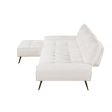 Dominic Beige 2-Piece Sectional with Left Chaise and Dual-position Backs by Homelegance at Eve Furniture