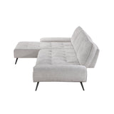 Dominic Light Gray 2-Piece Sectional with Left Chaise and Dual-position Backs by Homelegance at Eve Furniture