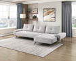 Dominic Light Gray 2-Piece Sectional with Right Chaise and Dual-position Backs by Homelegance at Eve Furniture