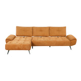 Dominic Orange 2-Piece Sectional with Left Chaise and Dual-position Backs by Homelegance at Eve Furniture