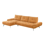 Dominic Orange 2-Piece Sectional with Left Chaise and Dual-position Backs by Homelegance at Eve Furniture