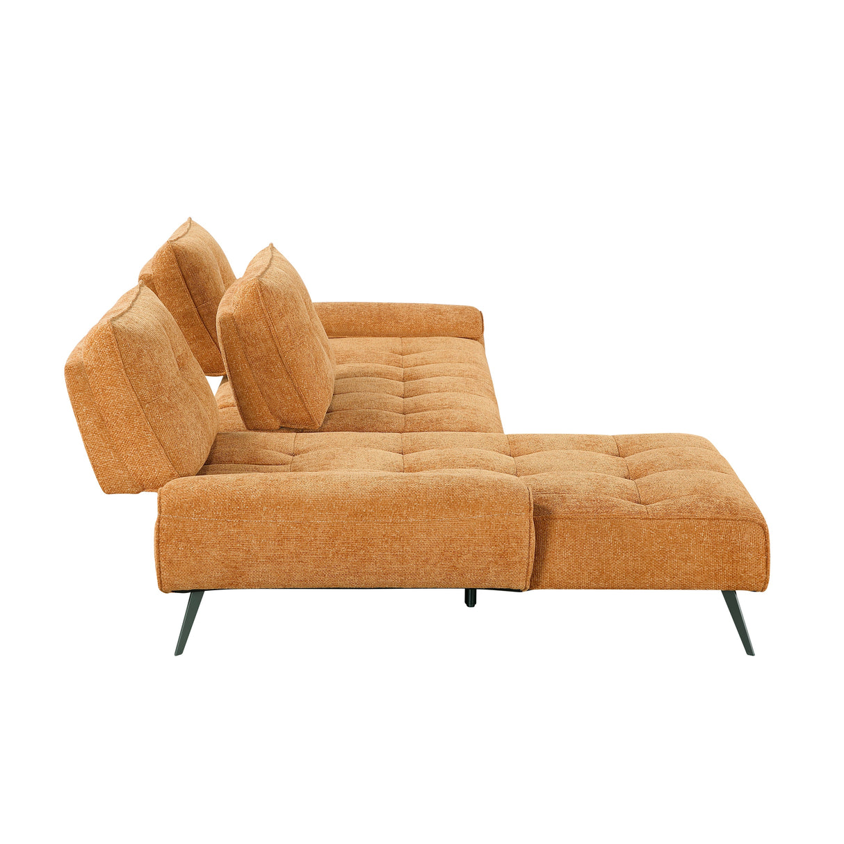 Dominic Orange 2-Piece Sectional with Left Chaise and Dual-position Backs by Homelegance at Eve Furniture
