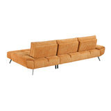 Dominic Orange 2-Piece Sectional with Right Chaise and Dual-position Backs by Homelegance at Eve Furniture