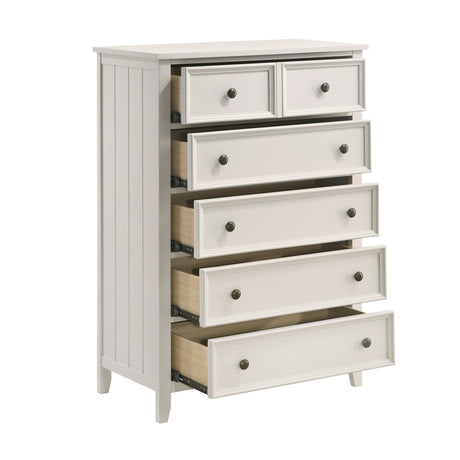 Donahue White Chest by Homelegance at Eve Furniture